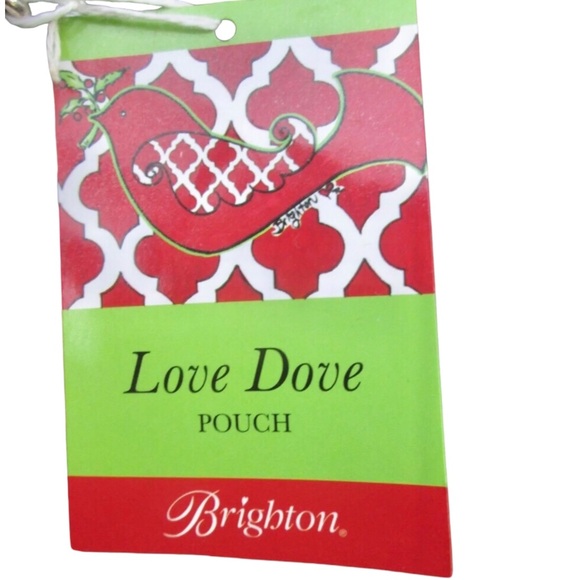 Brighton LOVE DOVE Holiday Christmas Crossbody Pouch NWT - Picture 6 of 9